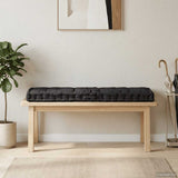 Pallet Floor Cushion Cotton 120x40x7 cm Black