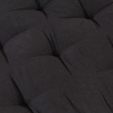 Pallet Floor Cushion Cotton 120x40x7 cm Black - Rear View