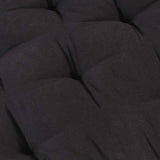 Pallet Floor Cushion Cotton 120x80x10 cm Black - Low Angle