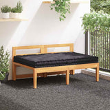 Pallet Floor Cushion Cotton 120x80x10 cm Black