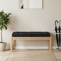 Pallet Floor Cushion Cotton 120x80x10 cm Black