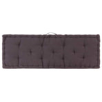 Pallet Floor Cushion Cotton 120x40x7 cm Anthracite