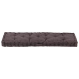 Pallet Floor Cushion Cotton 120x40x7 cm Anthracite