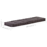 Pallet Floor Cushion Cotton 120x40x7 cm Anthracite - Close-Up Angle