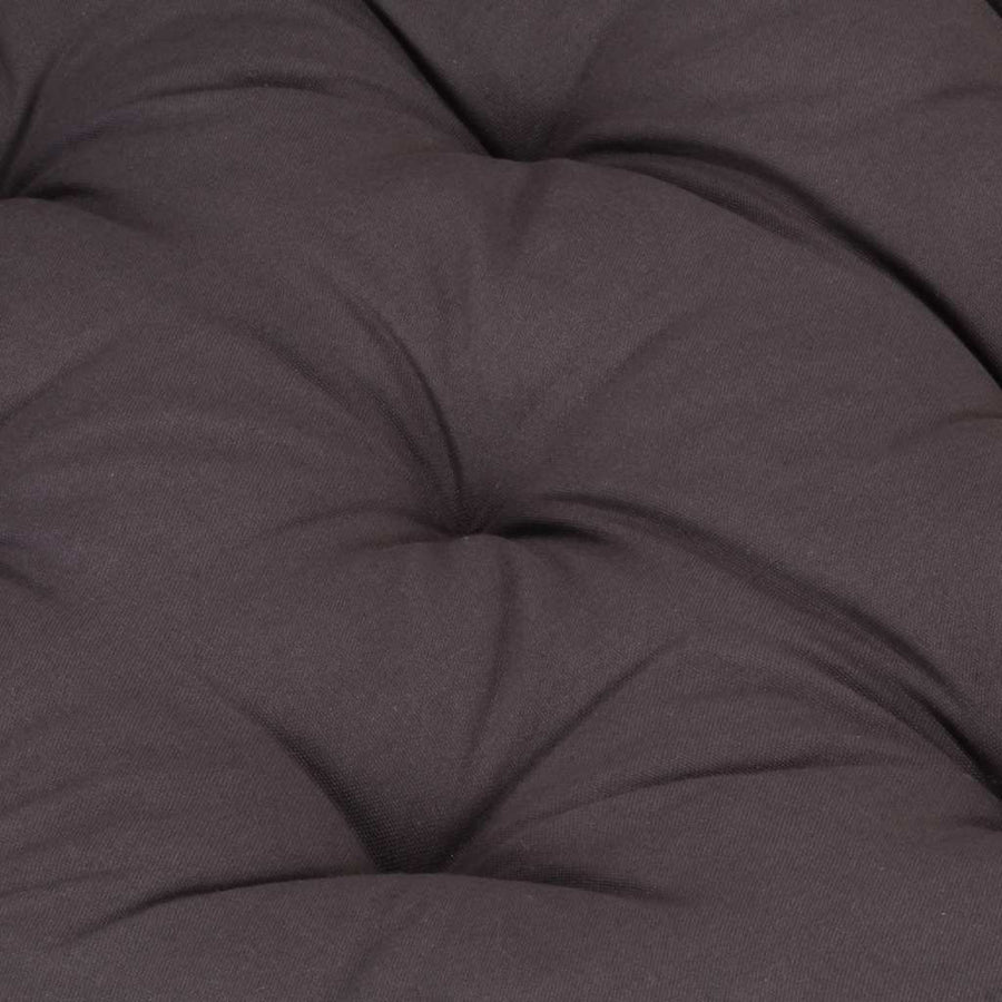 Pallet Floor Cushion Cotton 120x40x7 cm Anthracite