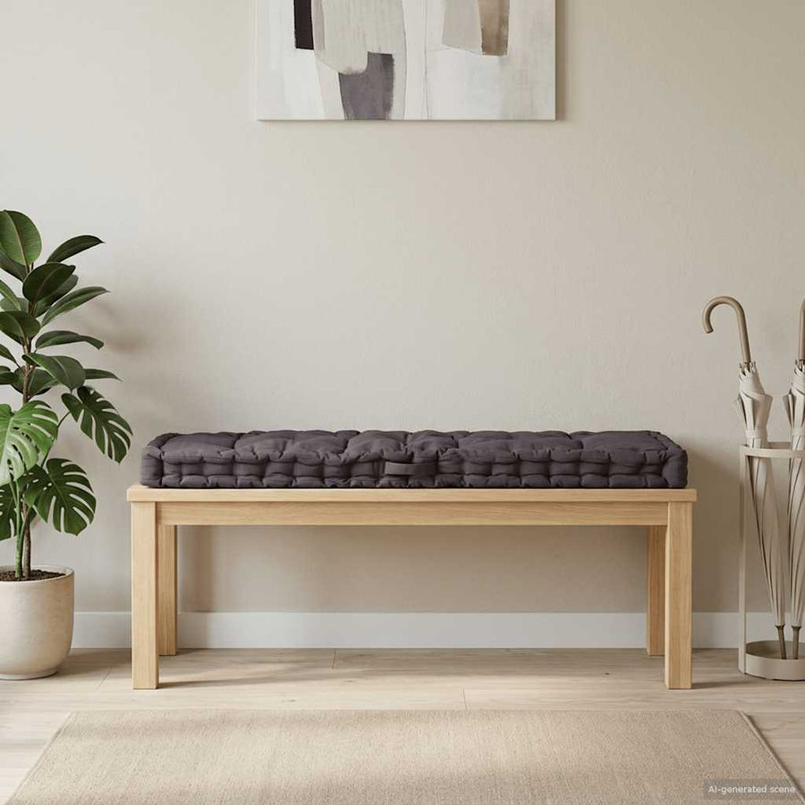 Pallet Floor Cushion Cotton 120x40x7 cm Anthracite