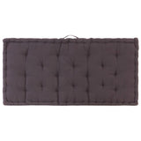 Pallet Floor Cushion Cotton 120x80x10 cm Anthracite - Top-Down View