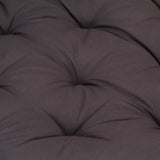 Pallet Floor Cushion Cotton 120x80x10 cm Anthracite - Rear View