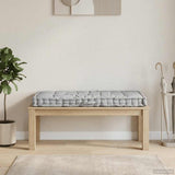Pallet Floor Cushion Cotton 120x80x10 cm Grey