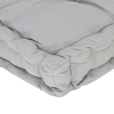 Pallet Floor Cushion Cotton 120x80x10 cm Grey - 45-Degree Angle