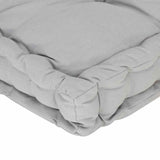 Pallet Floor Cushion Cotton 120x80x10 cm Grey