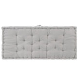 Pallet Floor Cushion Cotton 120x80x10 cm Grey