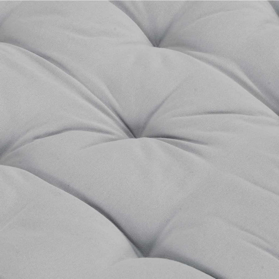 Pallet Floor Cushion Cotton 120x80x10 cm Grey