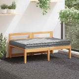 Pallet Floor Cushion Cotton 120x80x10 cm Grey