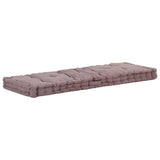 Pallet Floor Cushion Cotton 120x40x7 cm Taupe