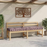 Pallet Floor Cushion Cotton 120x40x7 cm Taupe