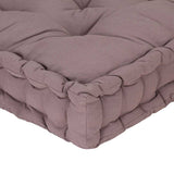 Pallet Floor Cushion Cotton 120x40x7 cm Taupe
