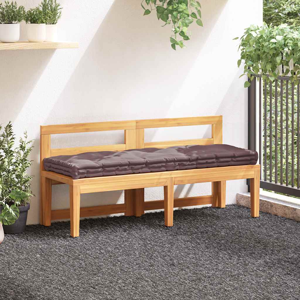 Pallet Floor Cushion Cotton 120x40x7 cm Taupe