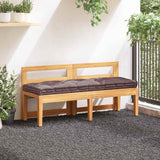 Pallet Floor Cushion Cotton 120x40x7 cm Taupe