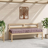 Pallet Floor Cushion Cotton 120x80x10 cm Taupe