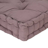 Pallet Floor Cushion Cotton 120x80x10 cm Taupe