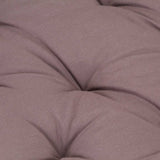 Pallet Floor Cushion Cotton 120x80x10 cm Taupe - Low Angle