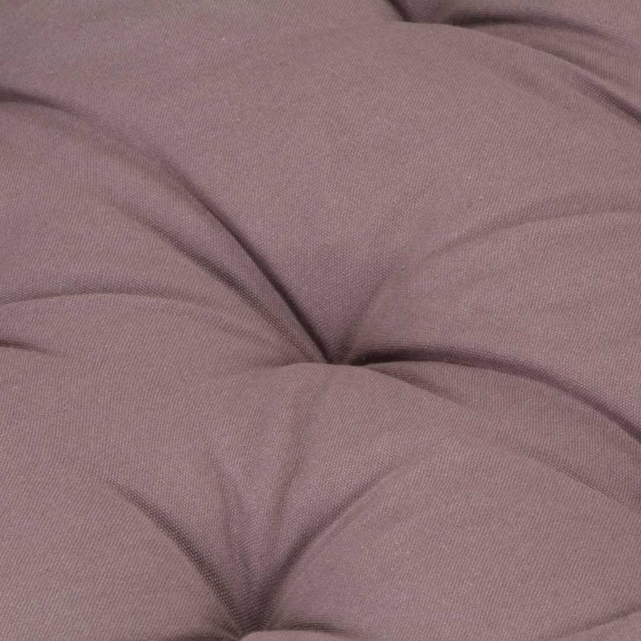 Pallet Floor Cushion Cotton 120x80x10 cm Taupe