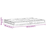 Pallet Floor Cushion Cotton 120x80x10 cm Taupe - Extra Image