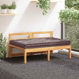 Pallet Floor Cushion Cotton 120x80x10 cm Taupe