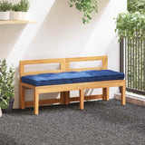 Pallet Floor Cushion Cotton 120x40x7 cm Light Blue