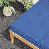 Pallet Floor Cushion Cotton 120x80x10 cm Light Blue