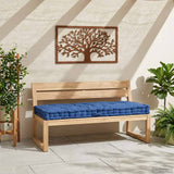 Pallet Floor Cushion Cotton 120x80x10 cm Light Blue