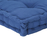 Pallet Floor Cushion Cotton 120x80x10 cm Light Blue - Extra Image