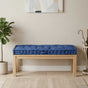 Pallet Floor Cushion Cotton 120x80x10 cm Light Blue