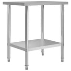 Kitchen Work Table 80x60x85 cm Stainless Steel