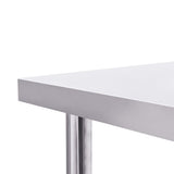 Kitchen Work Table 80x60x85 cm Stainless Steel - Rear View