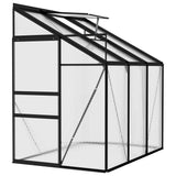 Greenhouse Anthracite Aluminium 3.8 m³ - Side View