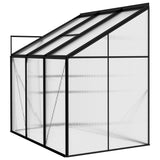Greenhouse Anthracite Aluminium 3.8 m³ - Close-Up Angle