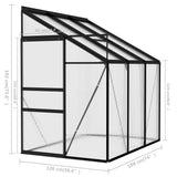 Greenhouse Anthracite Aluminium 3.8 m³ - Extra Image