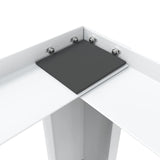 Double Washing and Drying Machine Pedestal White - Rear View