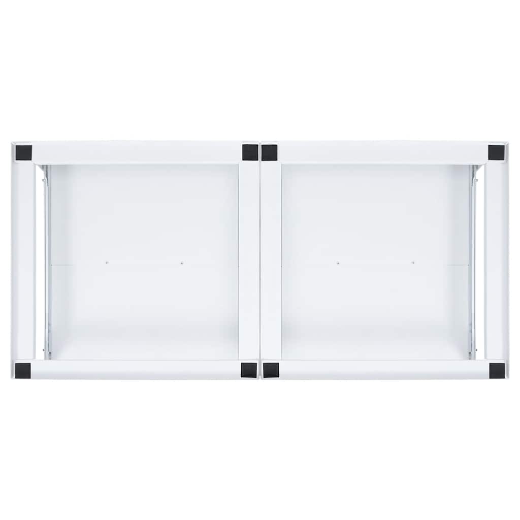 Washing and Drying Machine Pedestal with Pull-out Shelves White