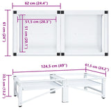 Washing and Drying Machine Pedestal with Pull-out Shelves White - Extra Image