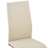 Cantilever Dining Chairs 6 pcs Cappuccino Faux Leather