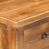 Wine Cabinet 40x30x80 cm Solid Acacia Wood - Rear View