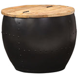 Coffee Table Round 53x43 cm Solid Mango Wood - Extra Image