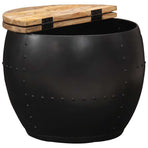 Coffee Table Round 53x43 cm Solid Mango Wood