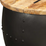 Coffee Table Round 53x43 cm Solid Mango Wood