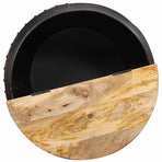 Coffee Table Round 53x43 cm Solid Mango Wood