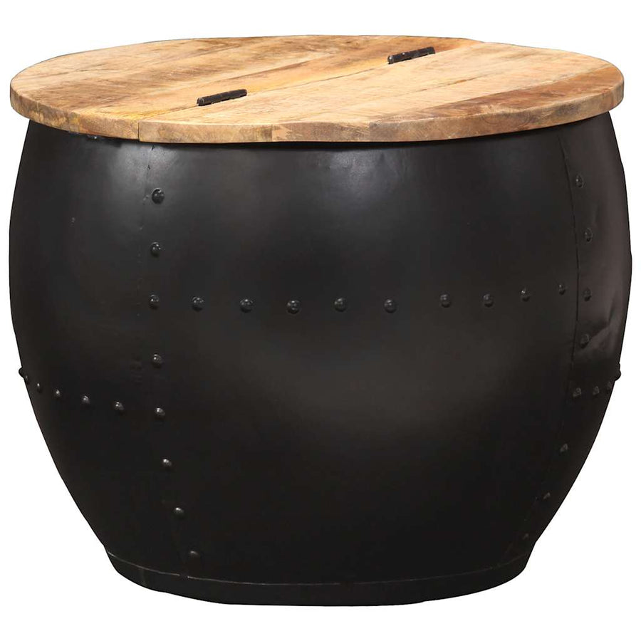 Coffee Table Round 53x43 cm Solid Mango Wood