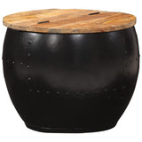Coffee Table Round 53x43 cm Solid Mango Wood